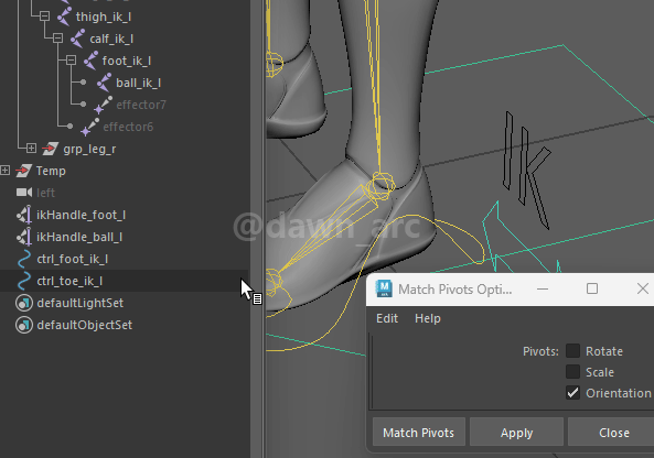 [Maya]Rigging 16 - Ankles & Heels